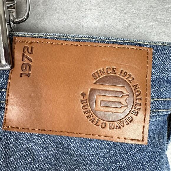 BUFFALO David Bitton Mens Jeans Evan-X Slim Straight Stretch Blue 36 x 32 NWT - Picture 10 of 16